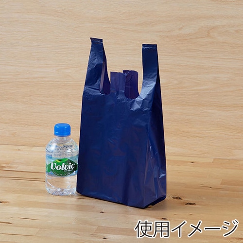 伊藤忠リーテイルリンク レジ袋 ネイビー 8号サイズ 100枚入 VCJ-8N 1パック(ご注文単位10パック)【直送品】