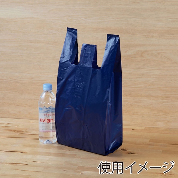 伊藤忠リーテイルリンク レジ袋 ネイビー 20号サイズ 100枚入 VCJ-20N 1パック(ご注文単位10パック)【直送品】