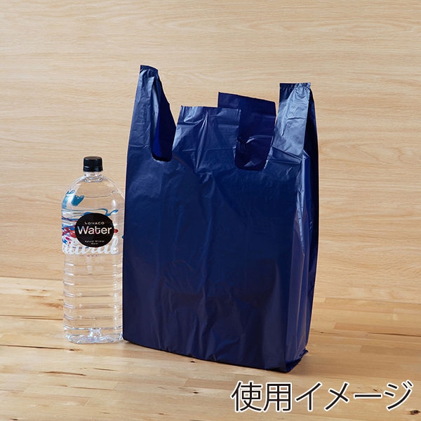 伊藤忠リーテイルリンク レジ袋 ネイビー 45号サイズ 100枚入 VCJ-45N 1パック(ご注文単位10パック)【直送品】