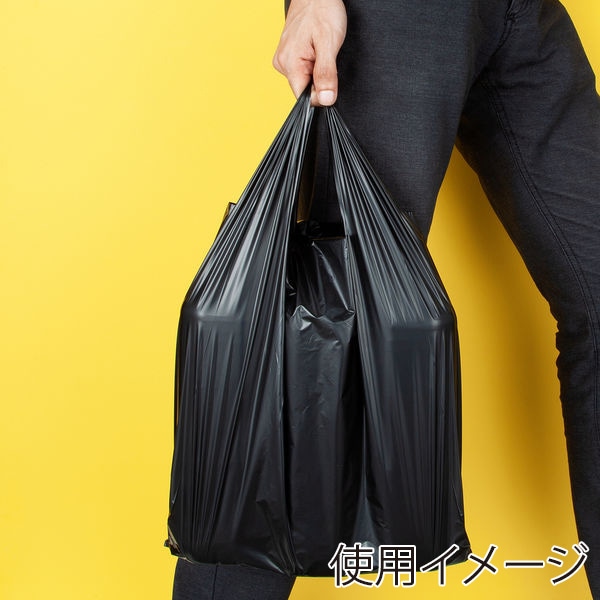 伊藤忠リーテイルリンク レジ袋 ブラック 45号サイズ 100枚入 VCJ-45B 1パック(ご注文単位10パック)【直送品】