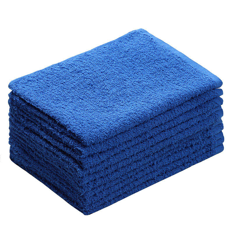 伊藤忠リーテイルリンク おしぼりタオル　ダークカラー 青　10枚入 OTD-2　1パック（ご注文単位20パック）【直送品】