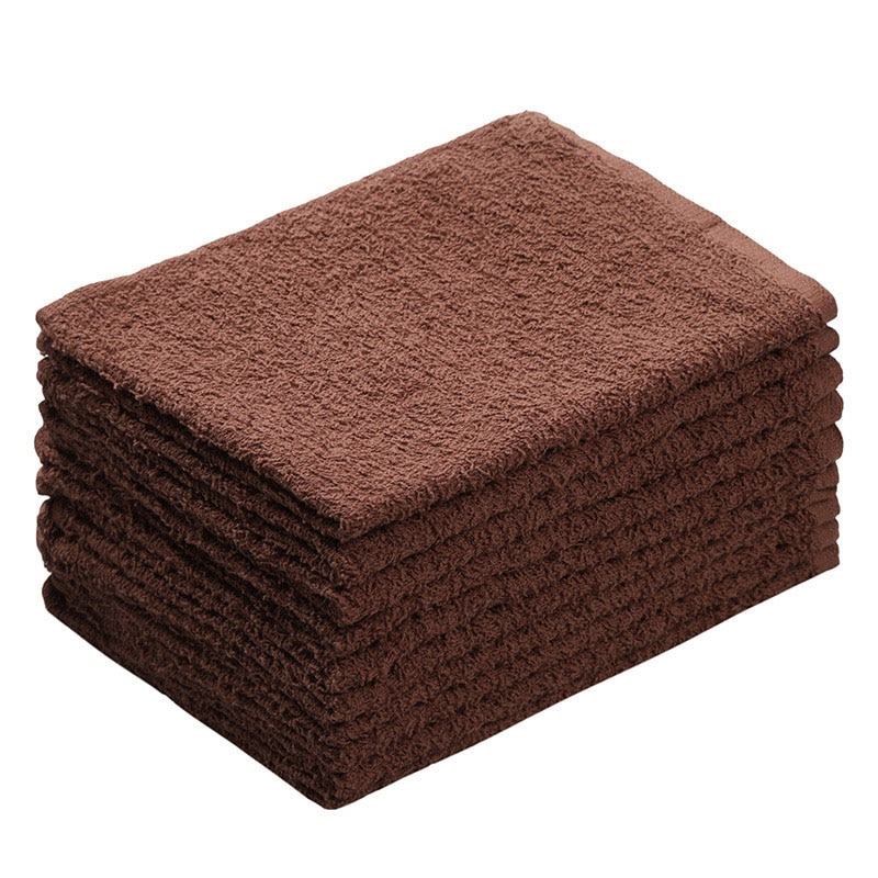 伊藤忠リーテイルリンク おしぼりタオル　ダークカラー 茶　10枚入 OTD-4　1パック（ご注文単位20パック）【直送品】