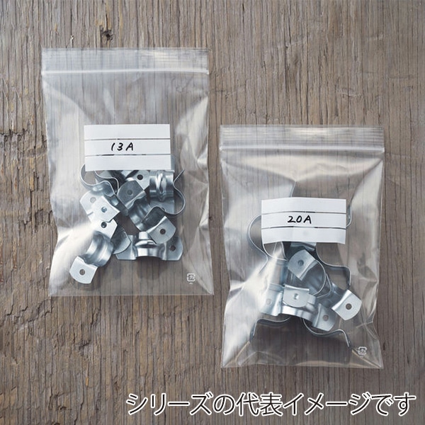 伊藤忠リーテイルリンク ポリ袋 チャック袋 マット印刷付 A6 0.08mm 100枚入 ZBM80-6 1パック(ご注文単位30パック)【直送品】