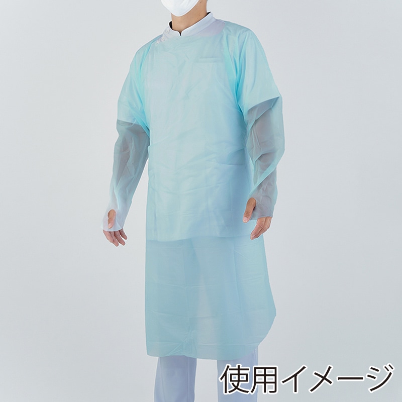 伊藤忠リーテイルリンク プラスチックガウン 指フック SHG-003 1箱（ご注文単位16箱）【直送品】