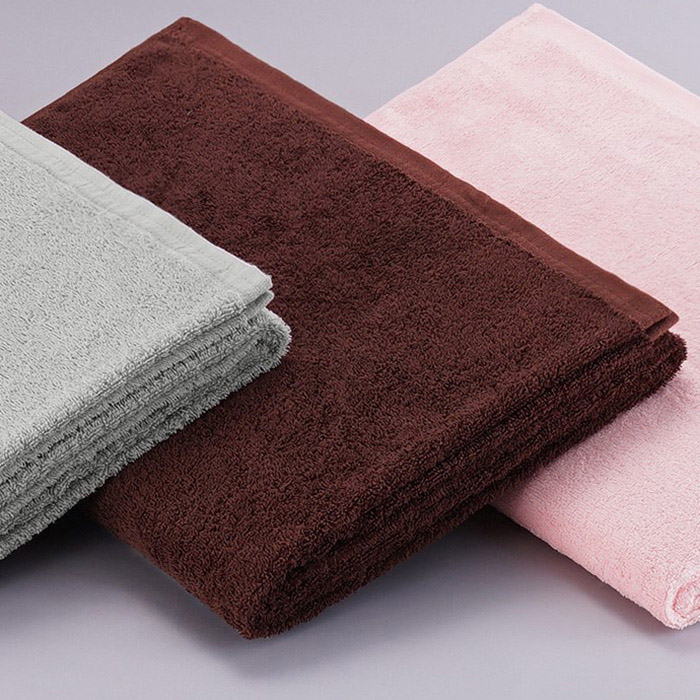 伊藤忠リーテイルリンク 業務用　スレン染め　ベッドサイズタオル ブラウン  1枚（ご注文単位30枚）【直送品】