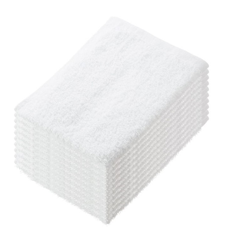 伊藤忠リーテイルリンク 少し厚手のおしぼりタオル ホワイト　10枚入 　1パック（ご注文単位30パック）【直送品】