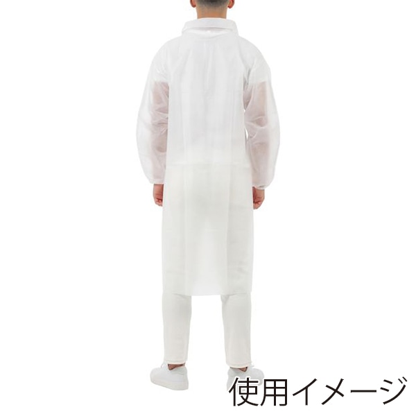 伊藤忠リーテイルリンク 不織布白衣 目付45g L WG-002 1枚(ご注文単位50枚)【直送品】