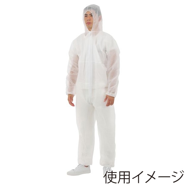 伊藤忠リーテイルリンク 不織布つなぎ服 目付45g 3L JS-004 1枚（ご注文単位50枚）【直送品】