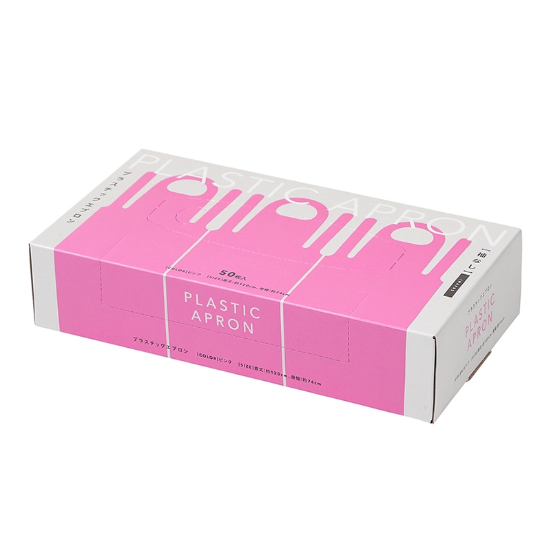伊藤忠リーテイルリンク プラスチックエプロン ピンク 50枚 INAP02 1箱（ご注文単位20箱）【直送品】
