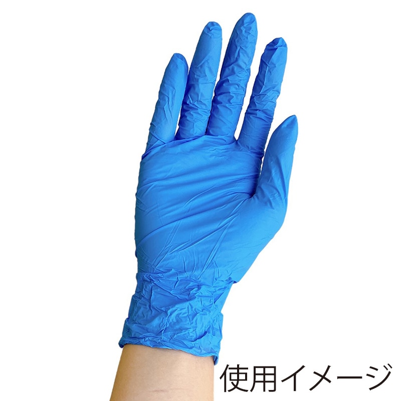 伊藤忠リーテイルリンク MTニトリル手袋 アクアブルー M 100枚入 TF-350 1箱（ご注文単位20箱）【直送品】