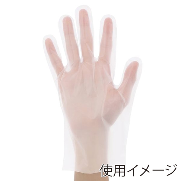 伊藤忠リーテイルリンク 厚手ポリエチレン手袋 外エンボス M 100枚入 SHG-M 1箱（ご注文単位50箱）【直送品】