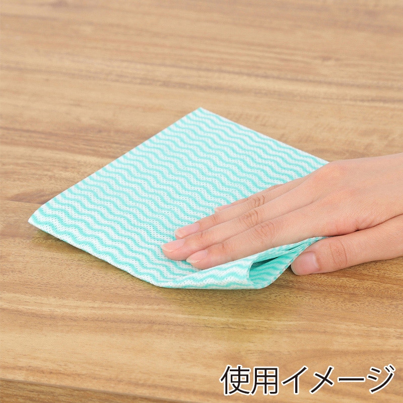 伊藤忠リーテイルリンク 薄手カウンタークロス レギュラーサイズ グリーン 100枚入 TFR-4 1パック(ご注文単位12パック)【直送品】
