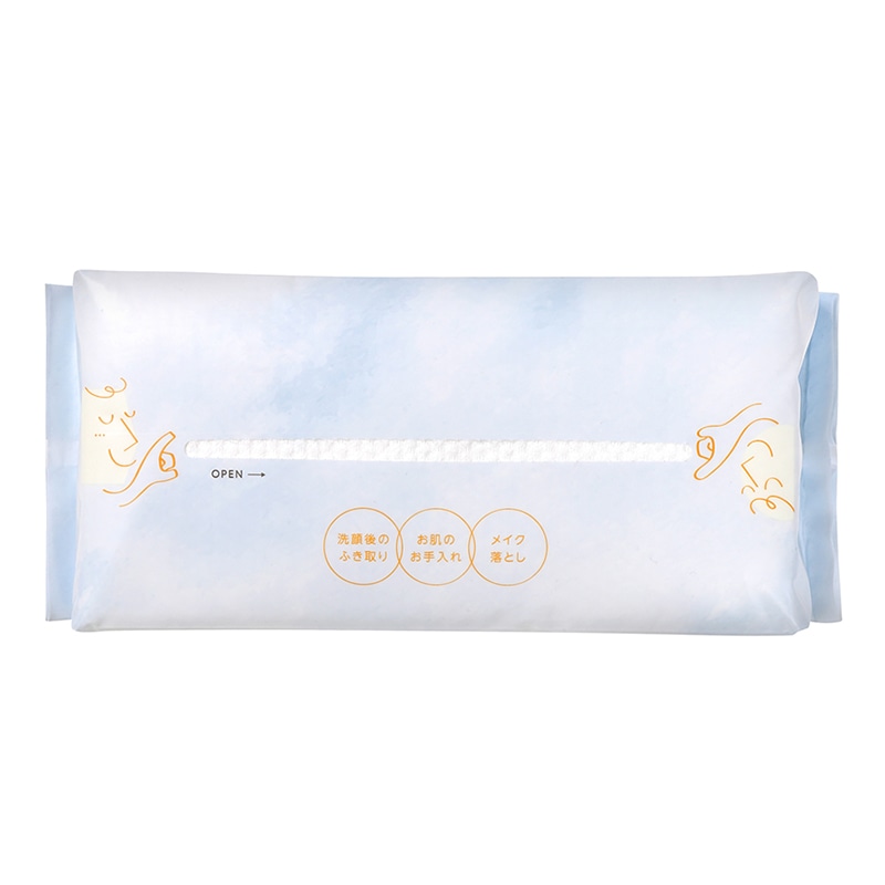 伊藤忠リーテイルリンク 使い捨てフェイシャルタオル 80枚入 DFT-01 1個(ご注文単位32個)【直送品】