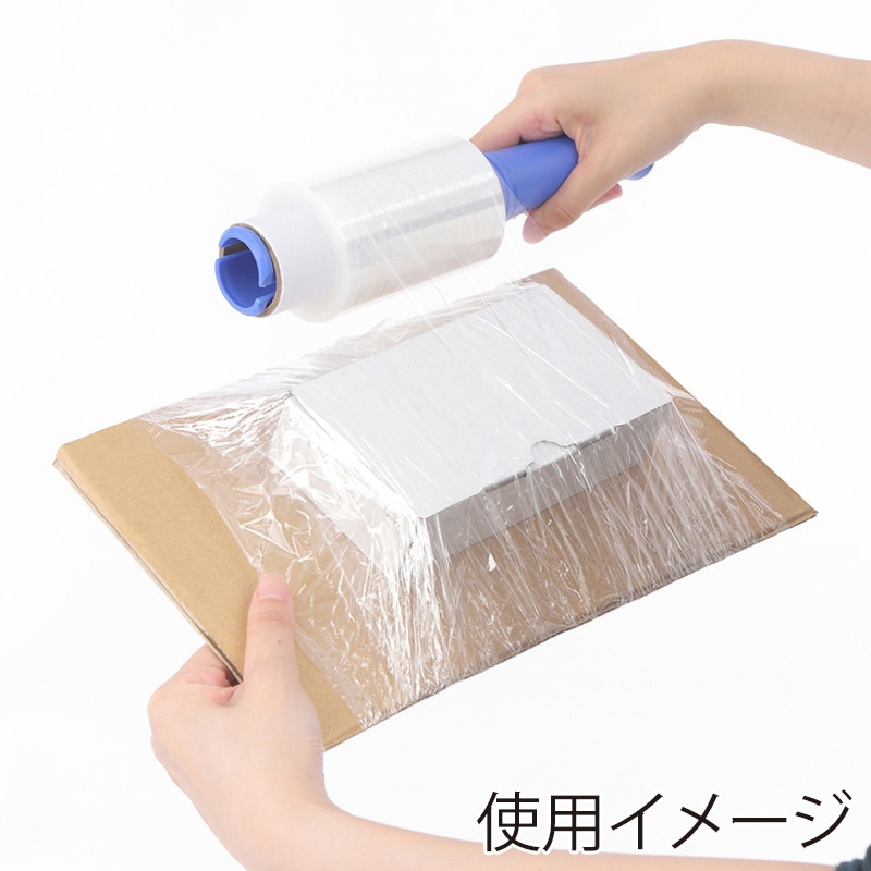 伊藤忠リーテイルリンク ミニストレッチフィルム ハンディタイプ ホルダー付 20μ 150m ITHD03 1巻(ご注文単位30巻)【直送品】