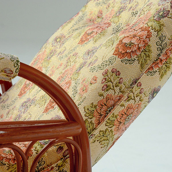 萩原 リクライニング籐回転椅子 ハイタイプ RZ-923 1台(ご注文単位1台)【直送品】