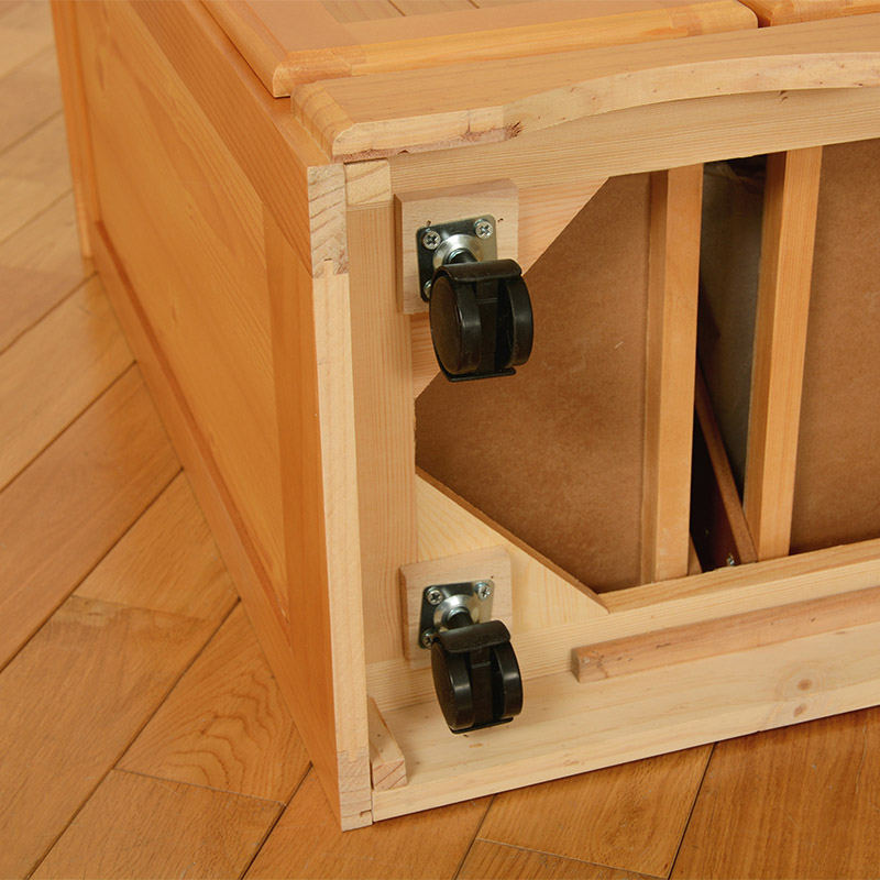 萩原 ダストボックス 15L×3 ナチュラル MUD-3557NA 1台(ご注文単位1台)【直送品】