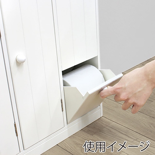 萩原 トイレラック 幅45cm ハートあり MTR-6510WH 1台(ご注文単位1台)【直送品】