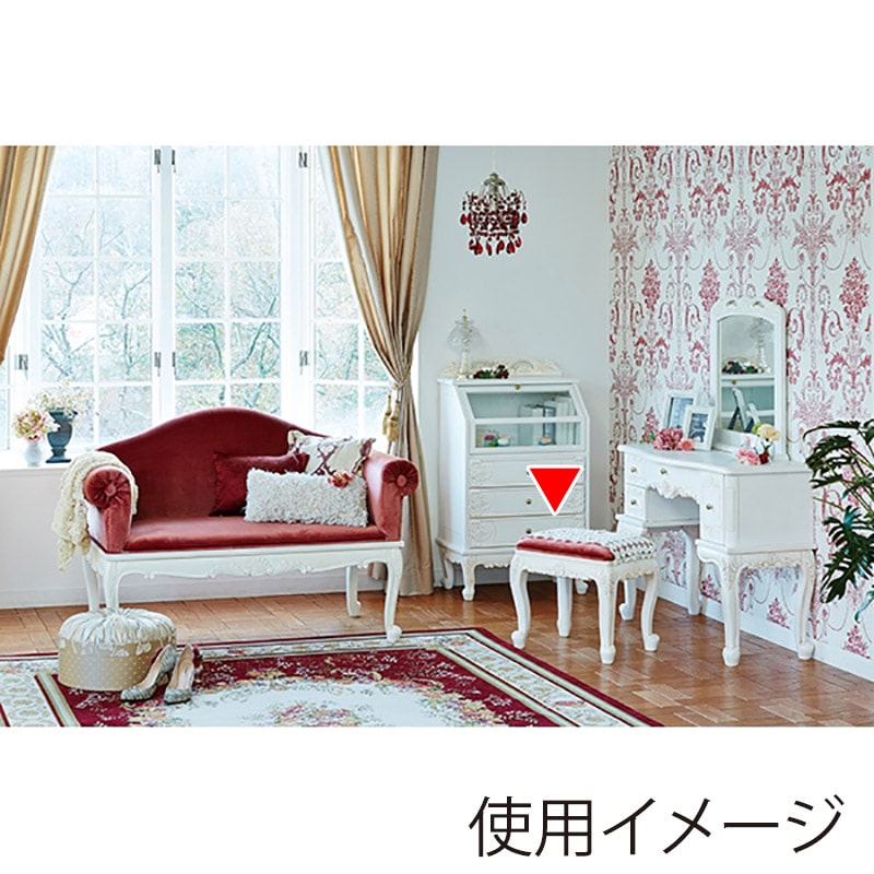 萩原 テーブル アンティークホワイト RT-1750AW 1台(ご注文単位1台)【直送品】