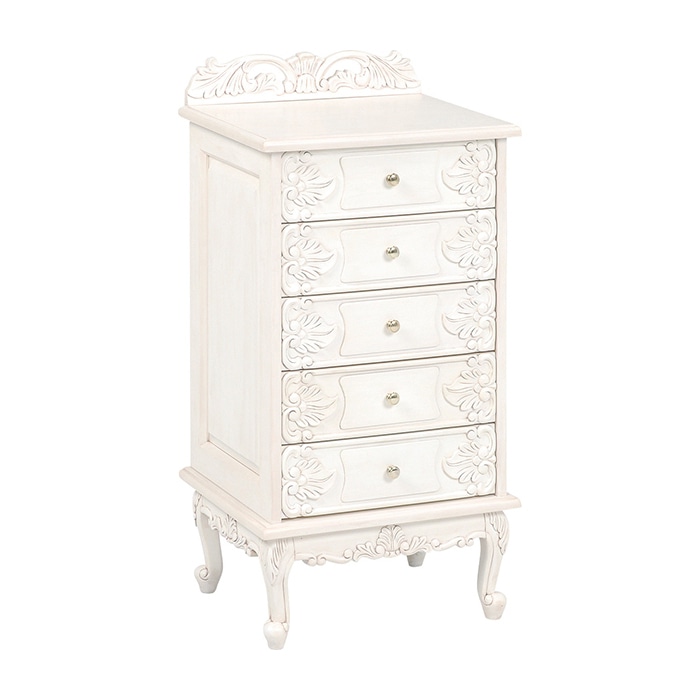 萩原 チェスト アンティークホワイト RCH-1754AW 1台(ご注文単位1台)【直送品】