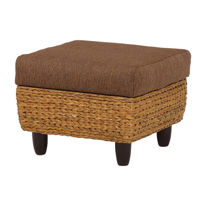 萩原 オットマン ウォーターヒヤシンス ブラウン RH-1012BR-OT 1台(ご注文単位1台)【直送品】