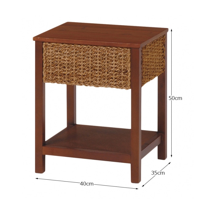 萩原 サイドテーブル ナチュラル RT-1982NA 1台（ご注文単位1台）【直送品】