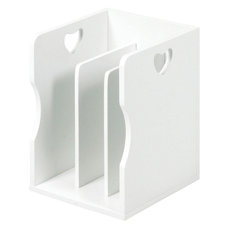 萩原 スタッキング マガジンラック 4個組 ホワイト MM-7205WH-S 1セット(ご注文単位1セット)【直送品】