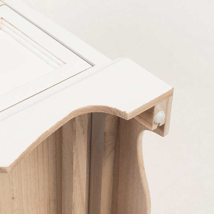 萩原 チェスト 幅50cm 4段 ホワイト MCH-6590WH 1台(ご注文単位1台)【直送品】