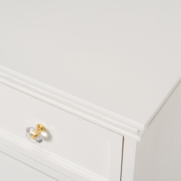 萩原 チェスト 幅50cm 4段 ホワイト MCH-6590WH 1台(ご注文単位1台)【直送品】