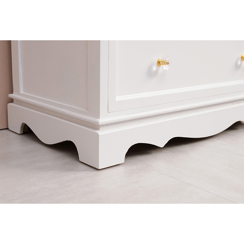 萩原 チェスト　幅60cm　4段 ホワイト MCH-6591WH 1台（ご注文単位1台）【直送品】