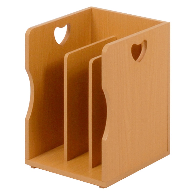 萩原 スタッキング マガジンラック 4個組 ナチュラル MM-7205NA-S 1セット(ご注文単位1セット)【直送品】