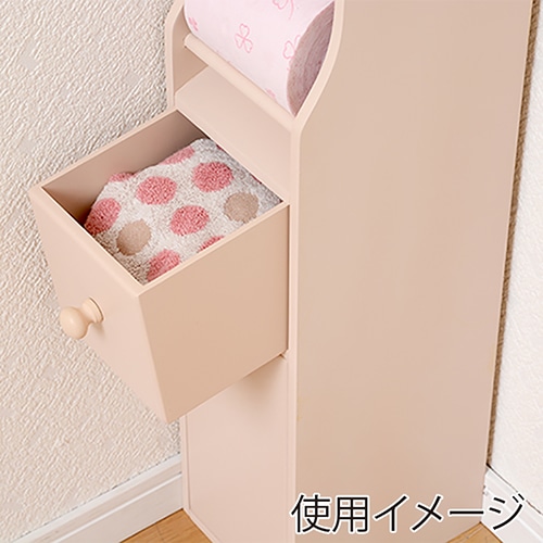 萩原 トイレラック スリム 幅15.5cm ピンク MTR-7006PI 1台(ご注文単位1台)【直送品】