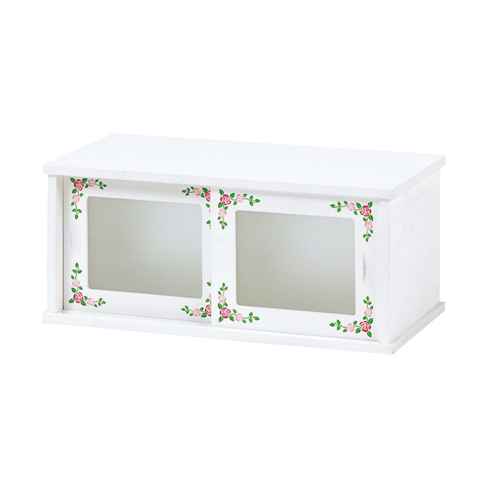 萩原 カウンター上収納 幅50cm ホワイト MUD-7128WH 1台(ご注文単位1台)【直送品】