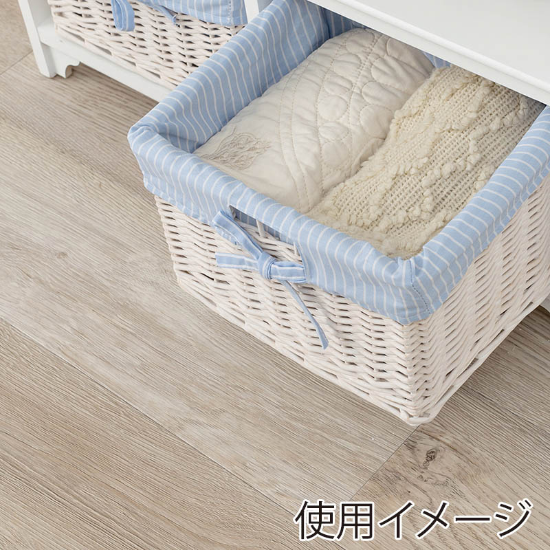 萩原 キャビネット 幅70cm バスケット4個 ホワイト MCC-5781WH 1台(ご注文単位1台)【直送品】