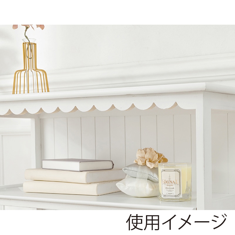 萩原 キャビネット 幅70cm バスケット4個 ホワイト MCC-5781WH 1台(ご注文単位1台)【直送品】