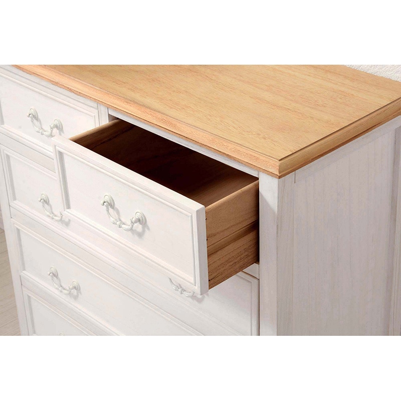 萩原 チェスト 幅80cm ホワイト MCH-7321WH 1台(ご注文単位1台)【直送品】