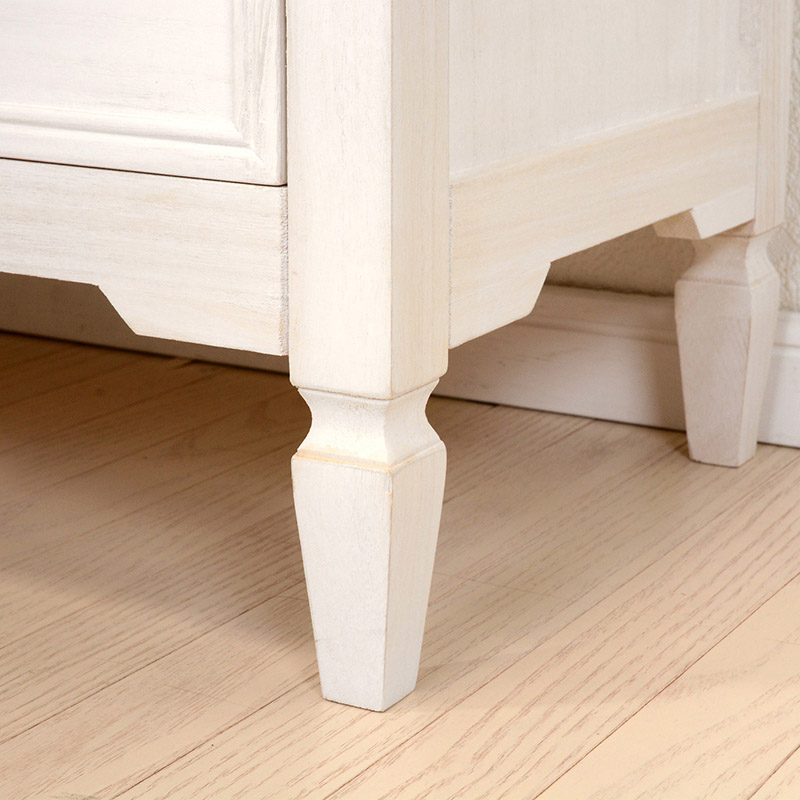 萩原 チェスト 幅80cm ホワイト MCH-7321WH 1台(ご注文単位1台)【直送品】