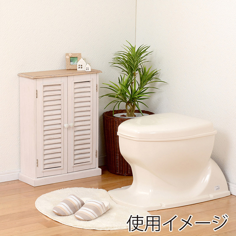 萩原 トイレラック ホワイト MTR-7329WH 1台（ご注文単位1台）【直送品】