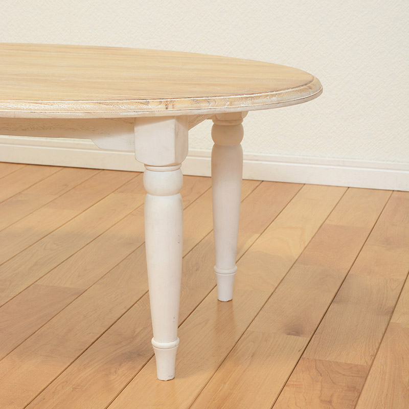 萩原 テーブル オーバル ホワイト MT-7335WH 1台(ご注文単位1台)【直送品】