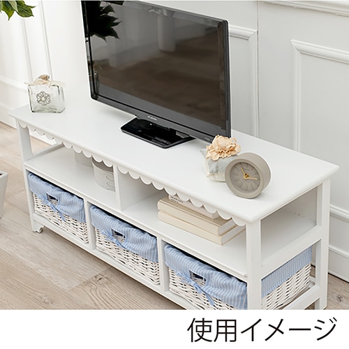 萩原 テレビ台 幅100cm ホワイト MTV-5782WH 1台(ご注文単位1台)【直送品】