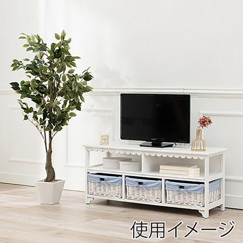 萩原 テレビ台 幅100cm ホワイト MTV-5782WH 1台(ご注文単位1台)【直送品】