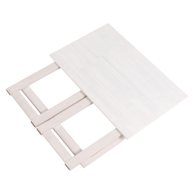 萩原 折りたたみデスク 高さ69cm ホワイトウォッシュ MT-7680WS 1台(ご注文単位1台)【直送品】