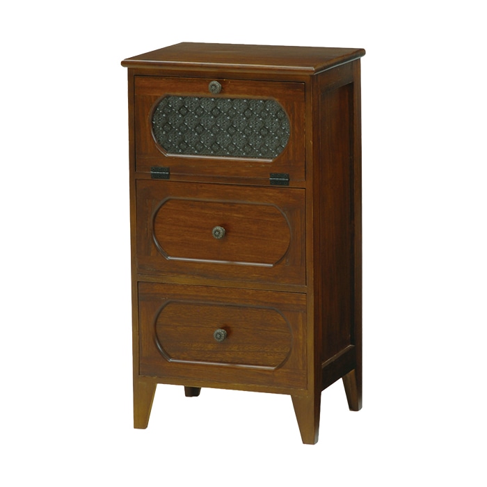 萩原 チェスト 幅42×高78cm ブラウン MCH-5183BR 1台(ご注文単位1台)【直送品】