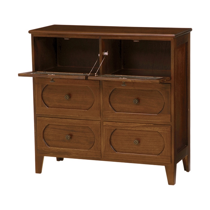 萩原 チェスト 幅80×高78cm ブラウン MCH-5186BR 1台(ご注文単位1台)【直送品】