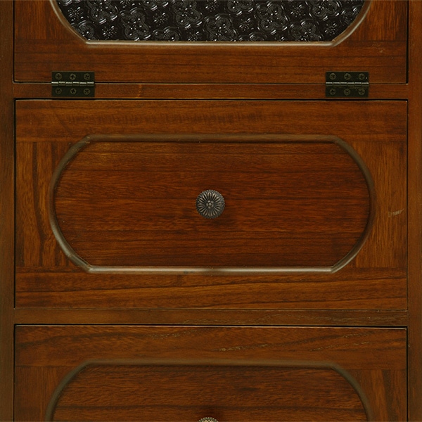 萩原 チェスト 幅80×高78cm ブラウン MCH-5186BR 1台(ご注文単位1台)【直送品】