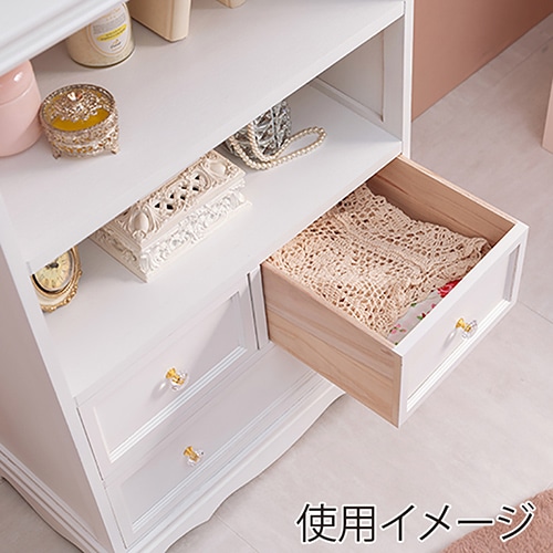 萩原 キャビネット 幅60cm ホワイト MCC-6594WH 1台(ご注文単位1台)【直送品】