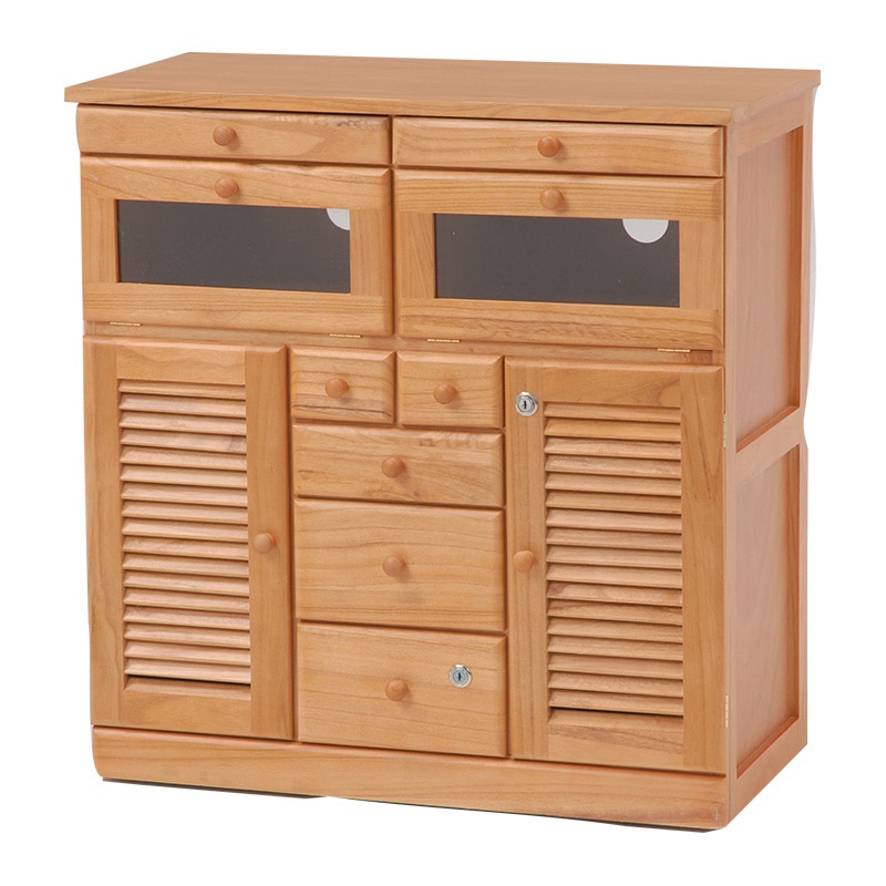 萩原 FAX台　幅76cm　キャスター付 ナチュラル MFX-8201NA 1台（ご注文単位1台）【直送品】