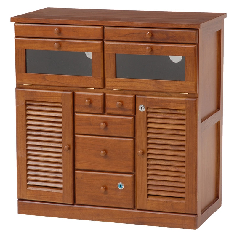 萩原 FAX台　幅76cm　キャスター付 ブラウン MFX-8201BR 1台（ご注文単位1台）【直送品】