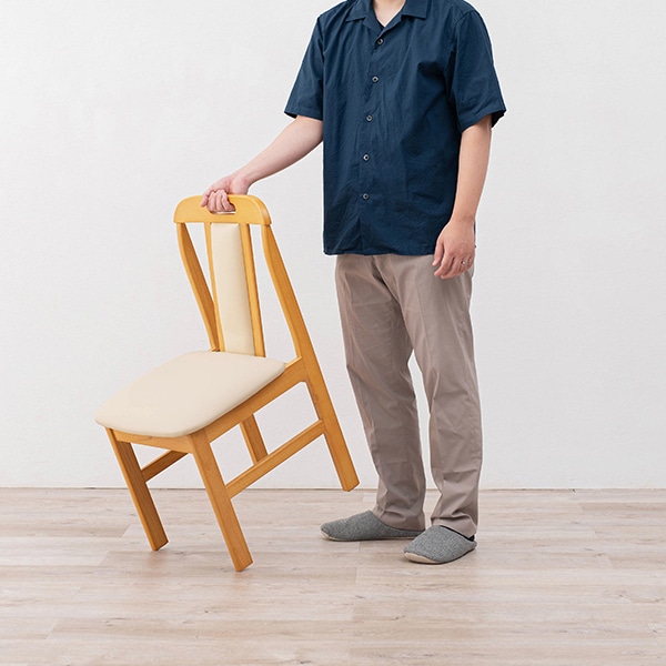 萩原 ダイニングチェアー ナチュラル KC-7580NA 1台(ご注文単位2台)【直送品】