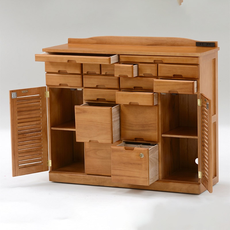 萩原 FAX台 幅96cm キャスター付 ライトブラウン MFX-8209LBR 1台(ご注文単位1台)【直送品】