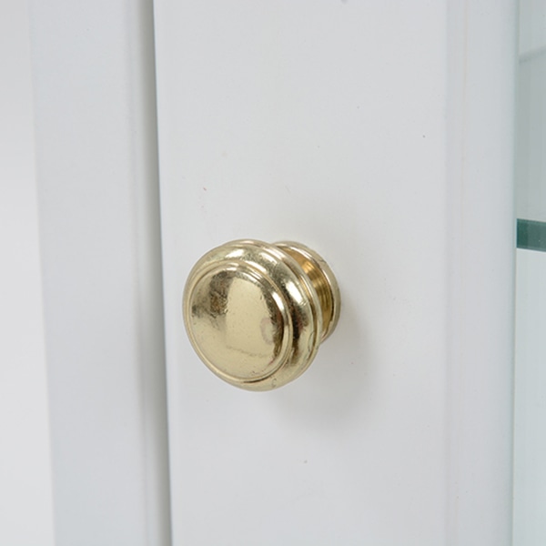 萩原 ガラスキャビネット 幅50cm アンティークホワイト RCC-1234AW 1台(ご注文単位1台)【直送品】